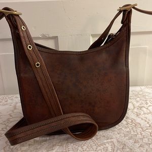 Coach Vintage 1990’s Patina Distressed Janice Ricardo Legacy Cross Body Purse